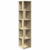vidaXL Corner Cabinet Sonoma Oak 33x33x164.5 cm Engineered Wood
