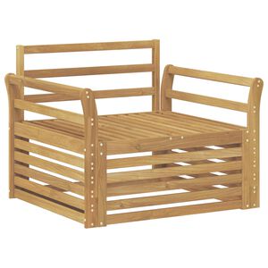 vidaXL Outdoor Sofa Solid Acacia Wood White