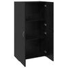 vidaXL Office Cabinet Black oak 60 x 32 x 115 cm Engineered wood