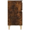 vidaXL Bedside Cabinet Smoked Oak 40x35x70 cm