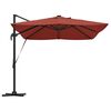 vidaXL Umbrella Terracotta 352 x 251 x 265 cm Polyester and Aluminium