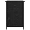 vidaXL Bedside Cabinet Black Oak 40 x 42 x 60 cm Engineered Wood