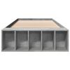 vidaXL Bed Frame without Mattress Concrete Grey 90x190 cm Single
