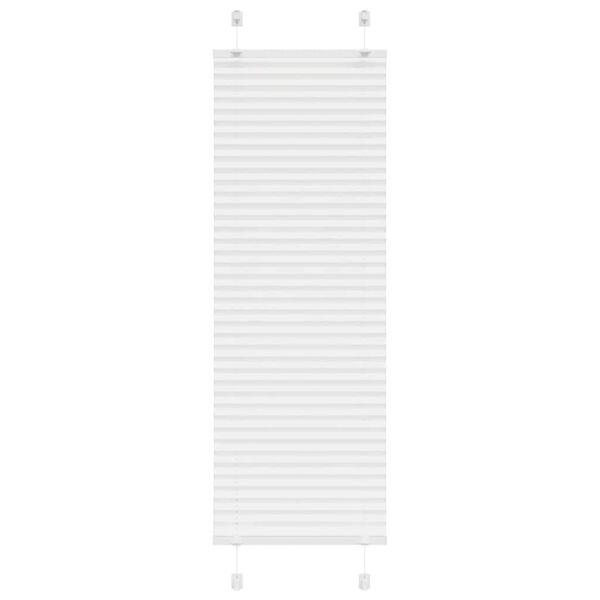 vidaXL Pleated Blind White 45x100 cm Fabric Width 44.4 cm Polyester