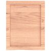 vidaXL Wall Shelf Light Brown 40x50x(2-6) cm Treated Solid Wood Oak