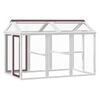 vidaXL Run Box Mocha 141x94x104 cm Solid Wood Pine
