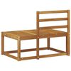vidaXL Outdoor End Sofa Natural 91 x 63 x 73 cm Solid Acacia Wood
