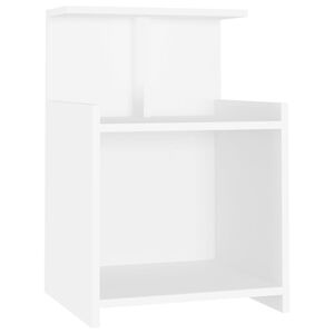 vidaXL Bed Cabinet White 40x35x60 cm Engineered Wood