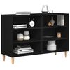 vidaXL Sideboard Black Oak 103.5 x 35 x 70 cm Engineered Wood