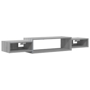 vidaXL Wall-mounted TV Cabinet Wall-Mounted Grey Sonoma