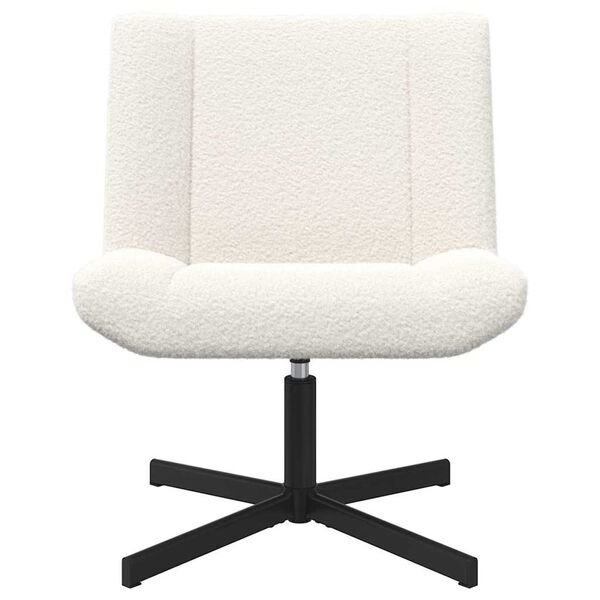 vidaXL Swivel Chair Cream 63 x 75 x 76 cm Sheepskin