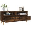 vidaXL TV Cabinet Smoked Oak 100x34.5x44.5 cm Engineered Wood