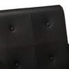 vidaXL Armchair Black Real Leather