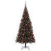 vidaXL Christmas Tree with 300 LEDs with Stand Black 180 cm PVC