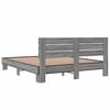 vidaXL Bed Frame without Mattress Grey Sonoma 150x200 cm King Size