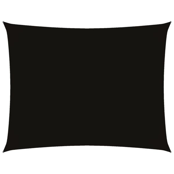 vidaXL Sunshade Sail Oxford Fabric Rectangular 4x6 m Black