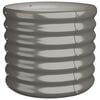 vidaXL Garden Planter | Grey | Powder-Coated Steel | Medium | Durable