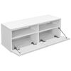 vidaXL TV Cabinets 2 pcs Engineered Wood 95x35x36 cm White