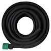 vidaXL Garden Soaker Hose Black 0.6" 25 m Rubber
