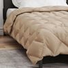 vidaXL Winter Duvet Taupe 200 x 135 cm Microfiber