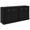 vidaXL Sideboards 2 pcs Black Oak 70 x 35.5 x 67.5 cm Engineered Wood