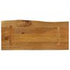 vidaXL Table Top 80x40x3.8 cm Live Edge Solid Wood Mango