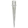 vidaXL Ground Spikes 6 pcs Silver 12x91 cm Galvanised Steel