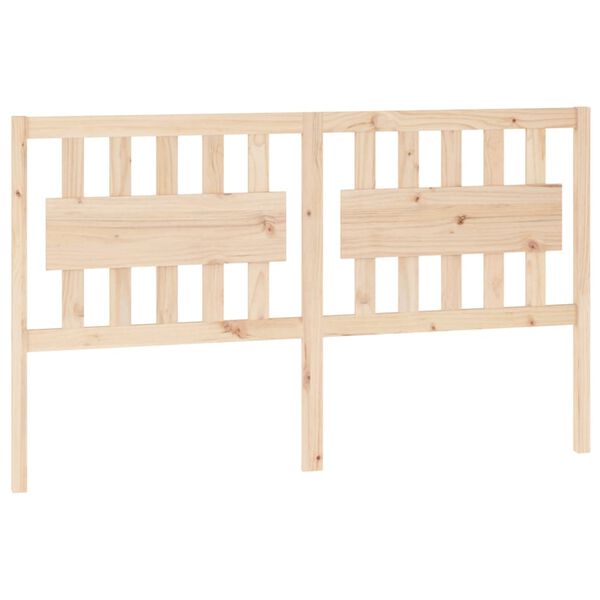 vidaXL Bed Headboard 155.5x4x100 cm Solid Wood Pine