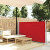 vidaXL Retractable Side Awning 120 x 300 cm Red