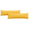 vidaXL Sofa Pillows 2 pcs Light Yellow 145 x 40 cm Corduroy Fabric