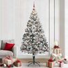 vidaXL Artificial Christmas Tree with 300 LEDs with Stand White 240 cm