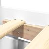 vidaXL Bed Frame with Headboard without Mattress White 160x200 cm