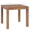 vidaXL Dining Table Solid Teak Wood with Natural Finish 82x80x76 cm