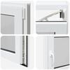 vidaXL Basement Window "RISOR" 90x50 cm Tilt&Turn DIN Right White