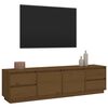 vidaXL TV Cabinet Honey Brown 176x37x47.5 cm Solid Wood Pine