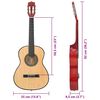 vidaXL 8 Piece Classical Guitar Beginner Set 3/4 36