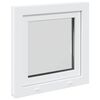 Basement Window Manual RISOR White 60 x 60 cm PVC and Glass