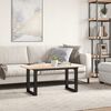 vidaXL Coffee Table O-Frame 90x40x45 cm Solid Wood Pine and Steel
