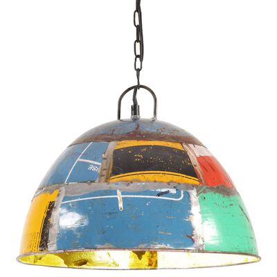 vidaXL Industrial Vintage Hanging Lamp 25 W Multicolour Round 41cm E27