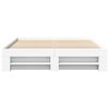 vidaXL Bed Frame without Mattress White 160x200 cm Engineered Wood