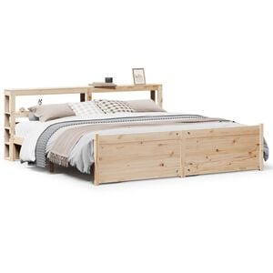 vidaXL Bed Frame with Headboard without Mattress 200x200 cm