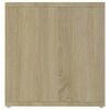 vidaXL TV Cabinet White and Sonoma Oak 72x35x36.5 cm Engineered Wood