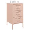 vidaXL Bedside Cabinets 2 pcs Pink 36x39x68 cm Steel