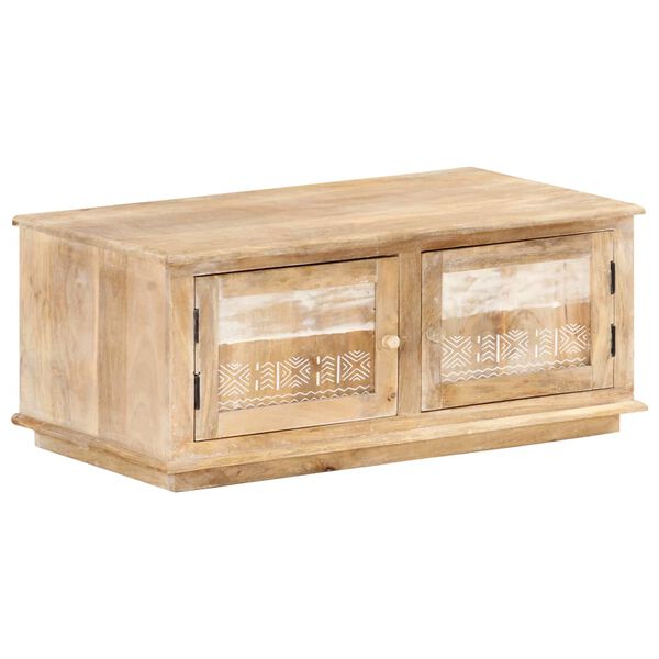 vidaXL Coffee Table 90x49x37 cm Solid Mango Wood