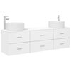 vidaXL Bathroom Furniture Set 3 pcs White 49.5 x 44.5 x 65.5 cm