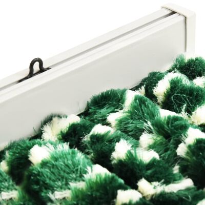 vidaXL Insect Curtain Green and White 100x220 cm Chenille