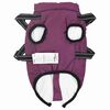 vidaXL Dog Coat with Harness Purple S Fleece and Polyester
