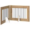 vidaXL Foldable Dog Gate with Stands 2 pcs Artisan Oak 160.5 cm