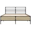 vidaXL Bed Frame without Mattress Sonoma Oak 140x190 cm