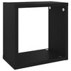 vidaXL Wall Cube Shelves 6 pcs Black 26x15x26 cm